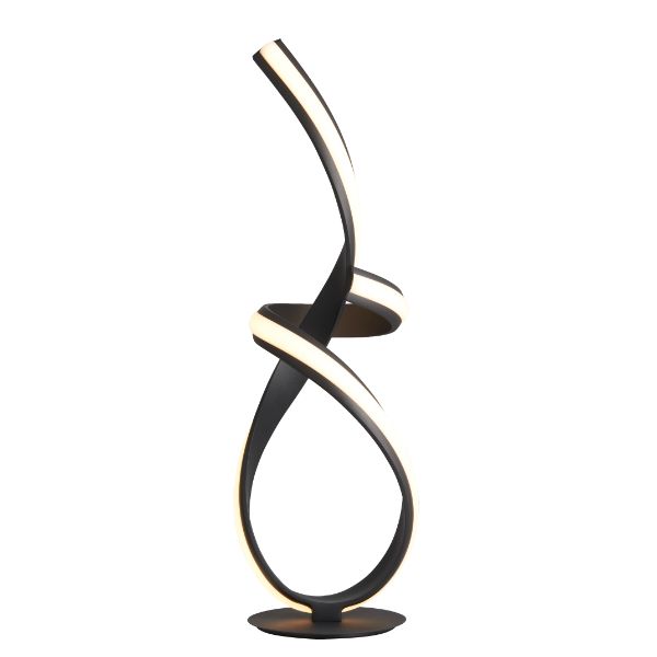 Pagazzi Fraser Matte Black LED Table Lamp