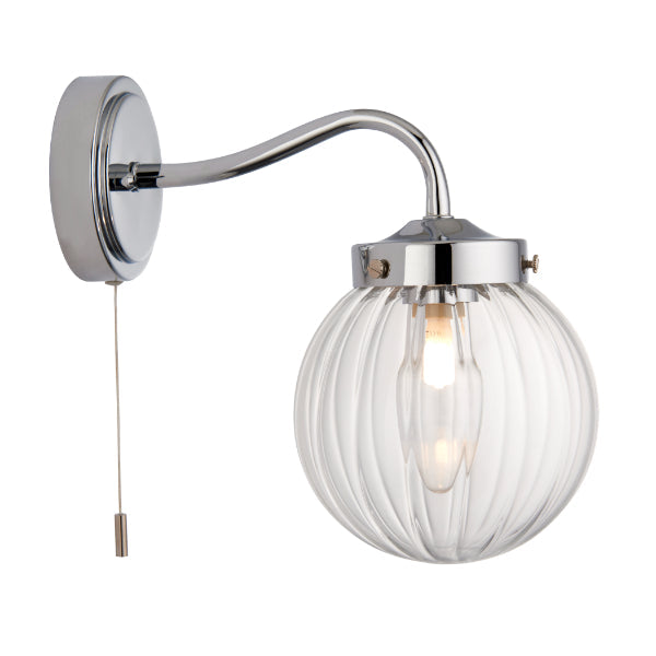 Pagazzi Amelie IP44 Polished Chrome Wall Light