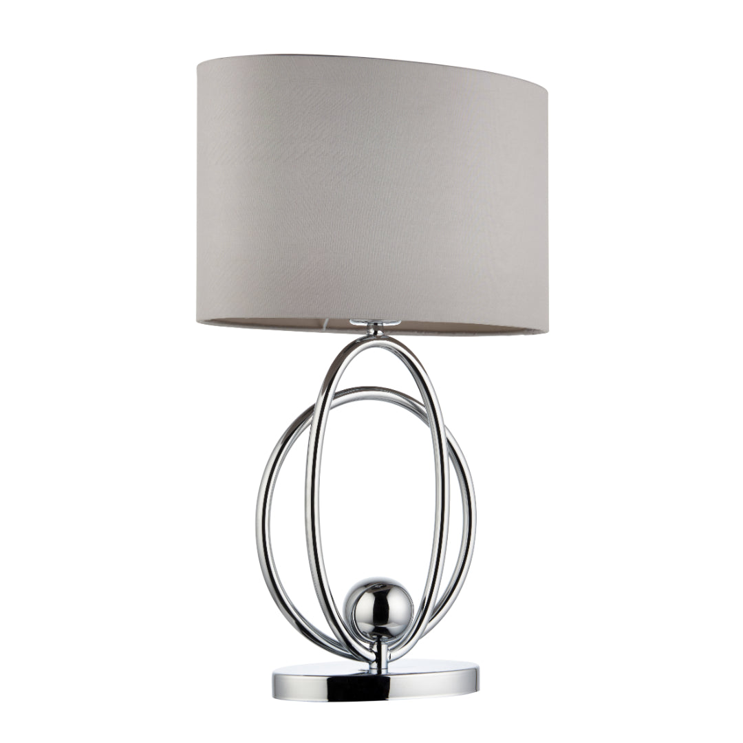 Pagazzi Loop Polished Chrome Touch Table Lamp