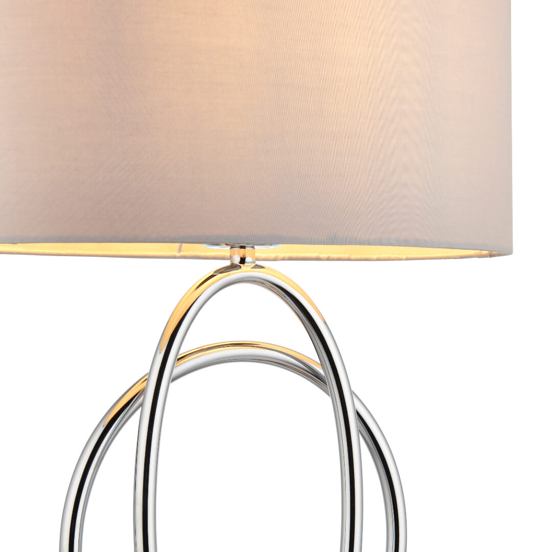 Pagazzi Loop Polished Chrome Touch Table Lamp