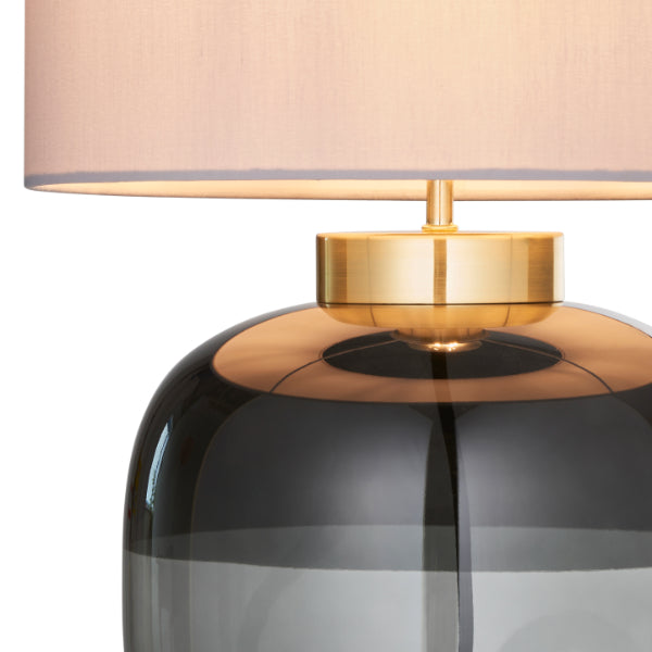Pagazzi Jeni Smoked Glass Table Lamp