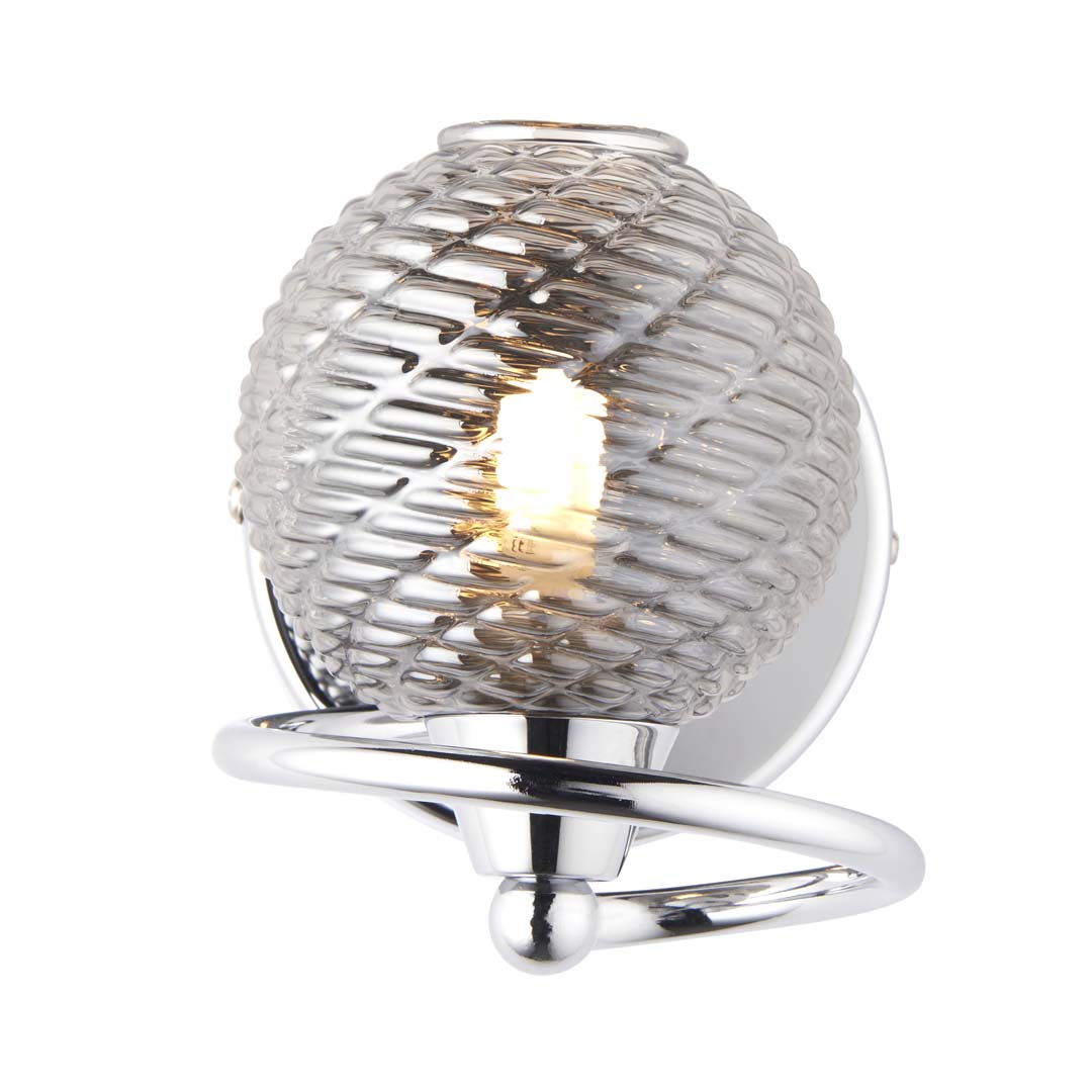 Pagazzi Twine Polished Chrome Wall Light