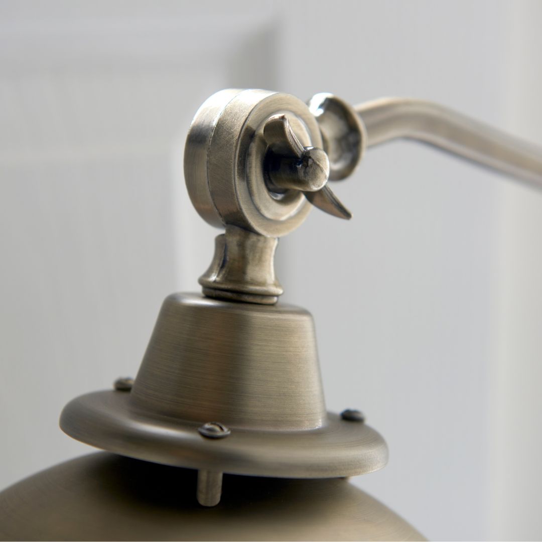 Pagazzi Madison Adjustable Antique Brass Wall Light