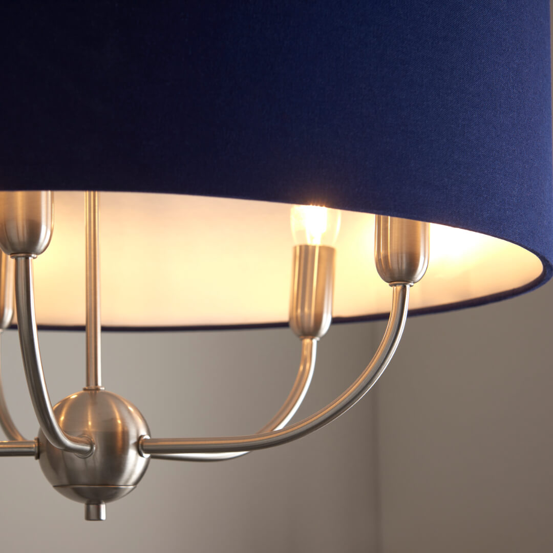 Pagazzi Maddie 5 Light Satin Nickel Ceiling Pendant