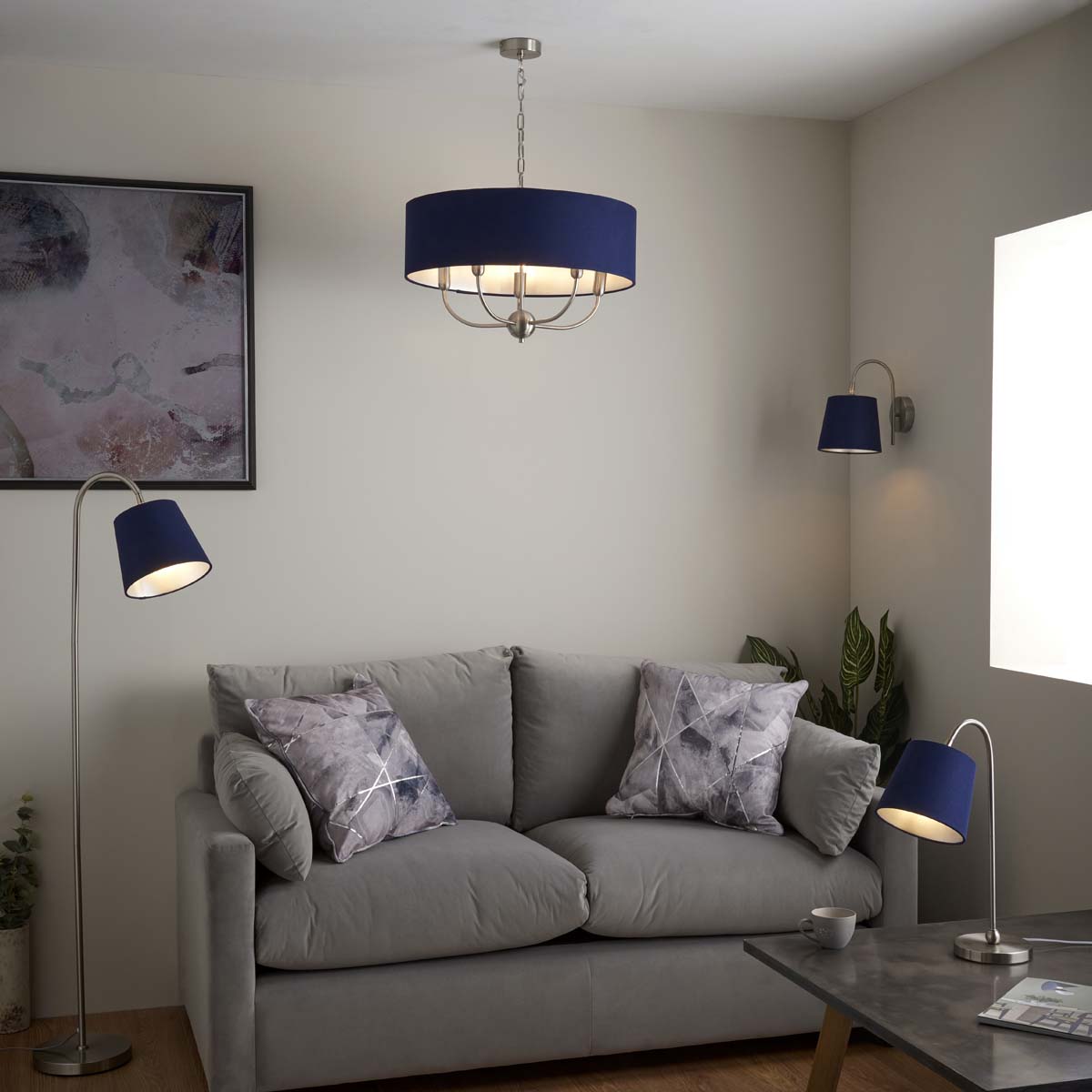 Pagazzi Maddie Satin Nickel Wall Light