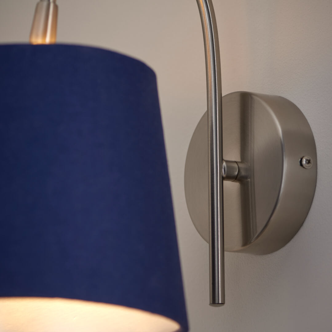 Pagazzi Maddie Satin Nickel Wall Light