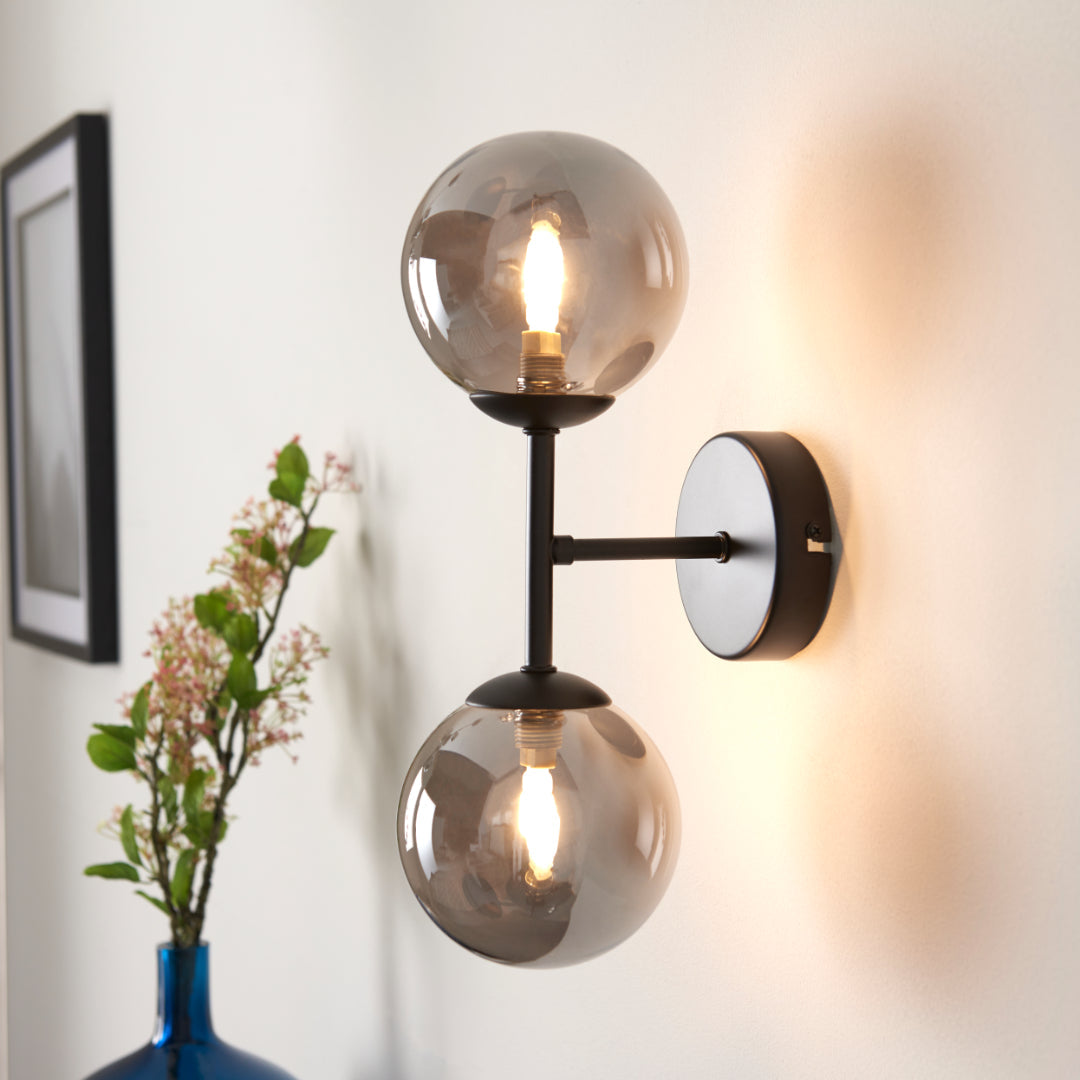 Pagazzi Reeko Matt Black Wall Light