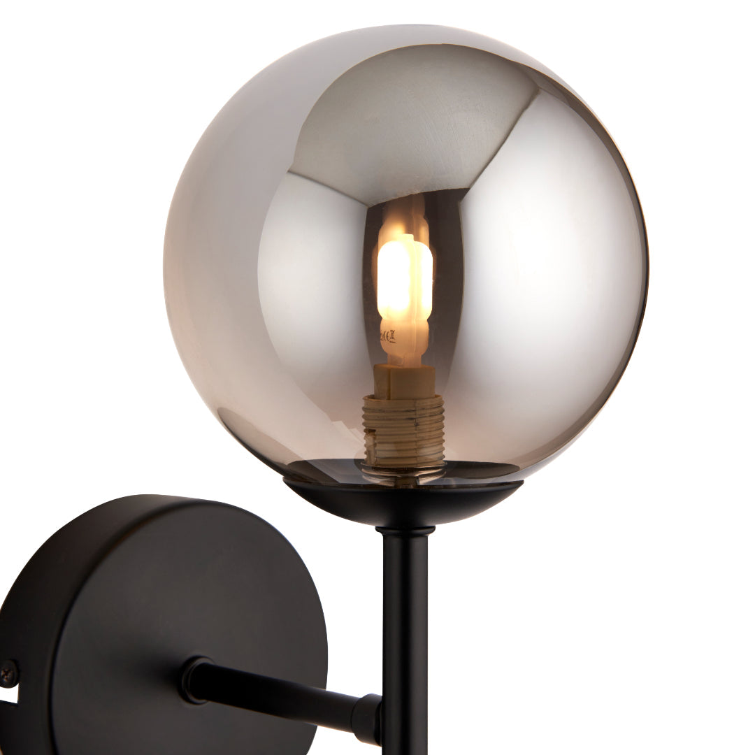 Pagazzi Reeko Matt Black Wall Light