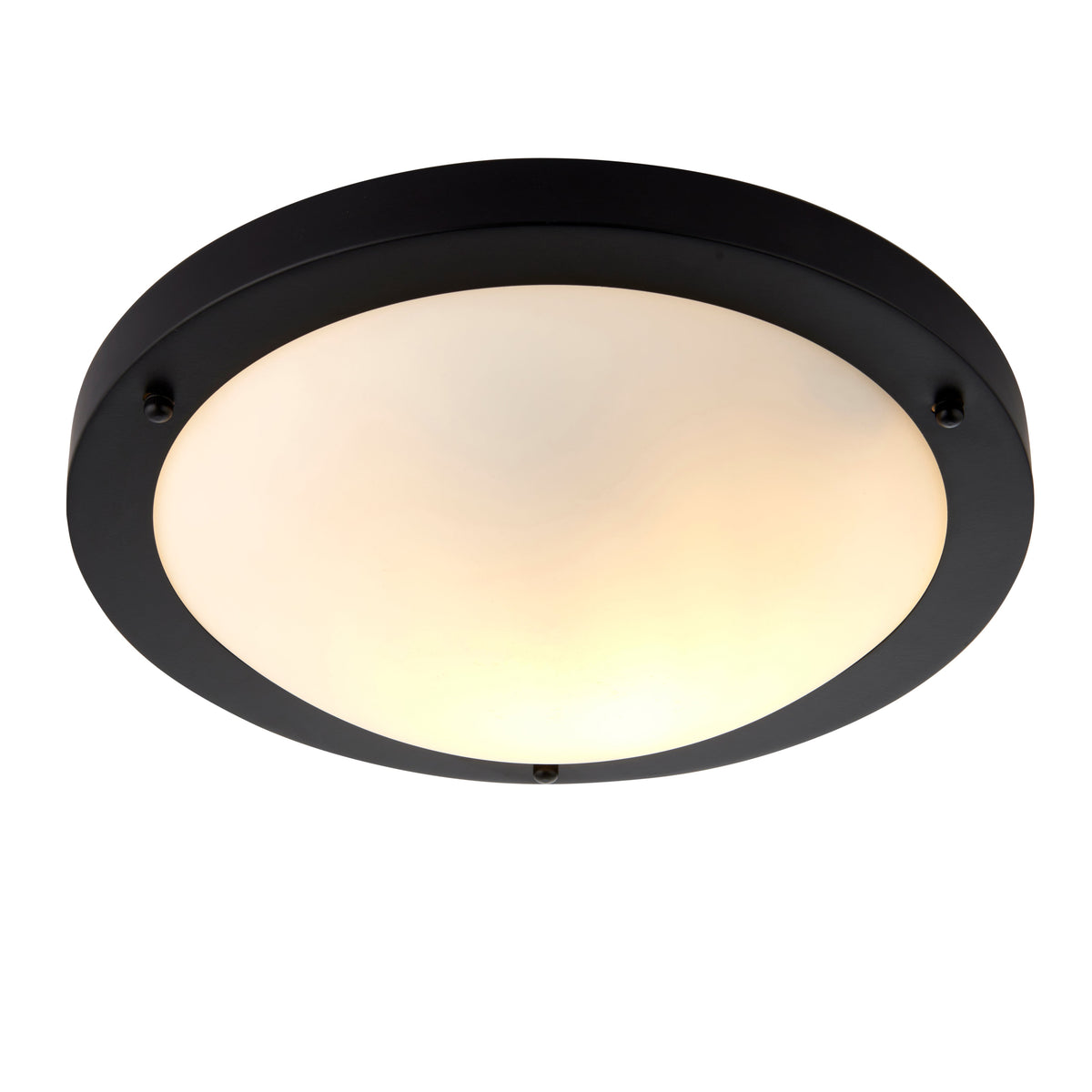 Pagazzi Toronto Matt Black IP44 Flush Ceiling Light