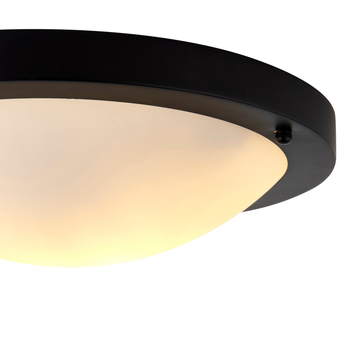 Pagazzi Toronto Matt Black IP44 Flush Ceiling Light