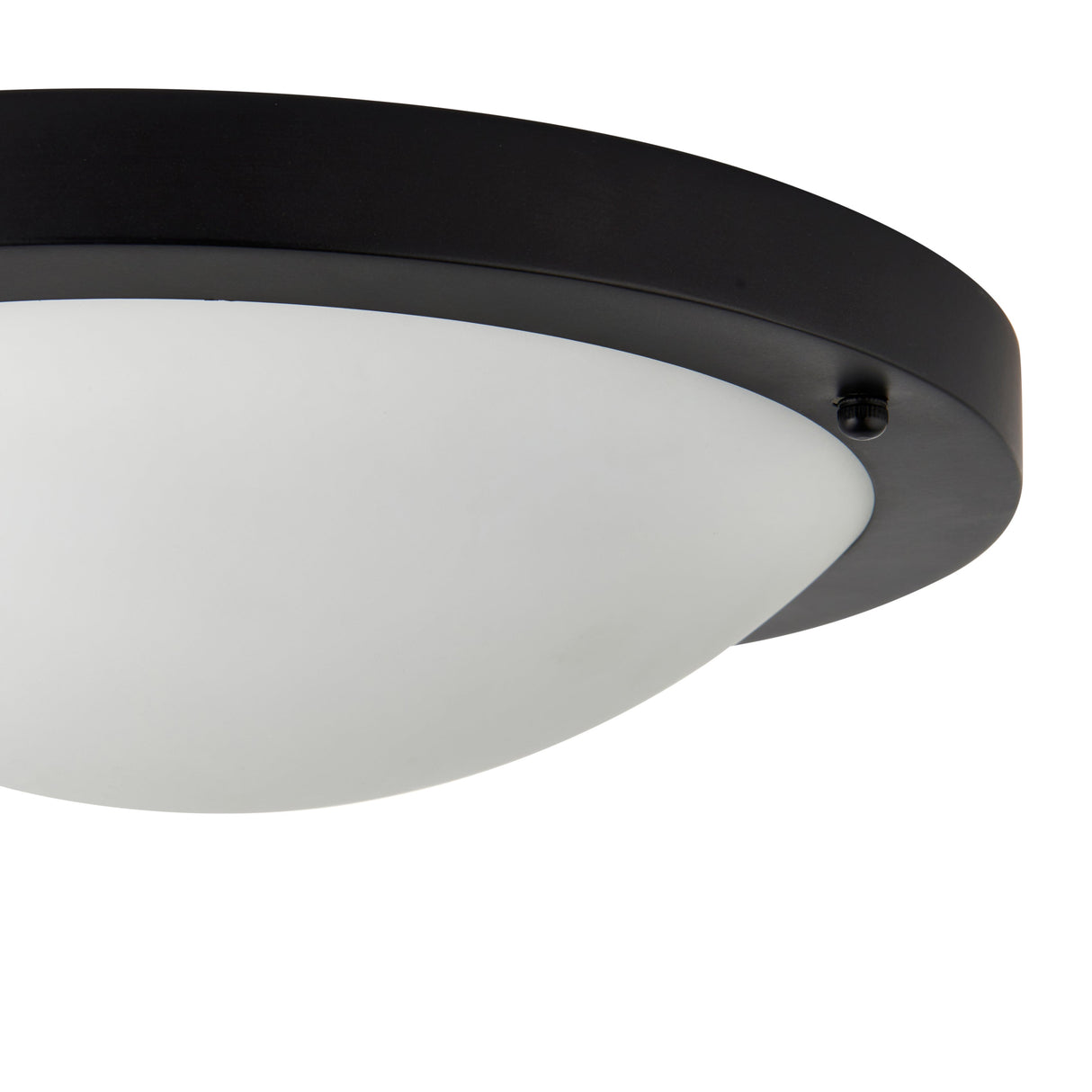 Pagazzi Toronto Matt Black IP44 Flush Ceiling Light