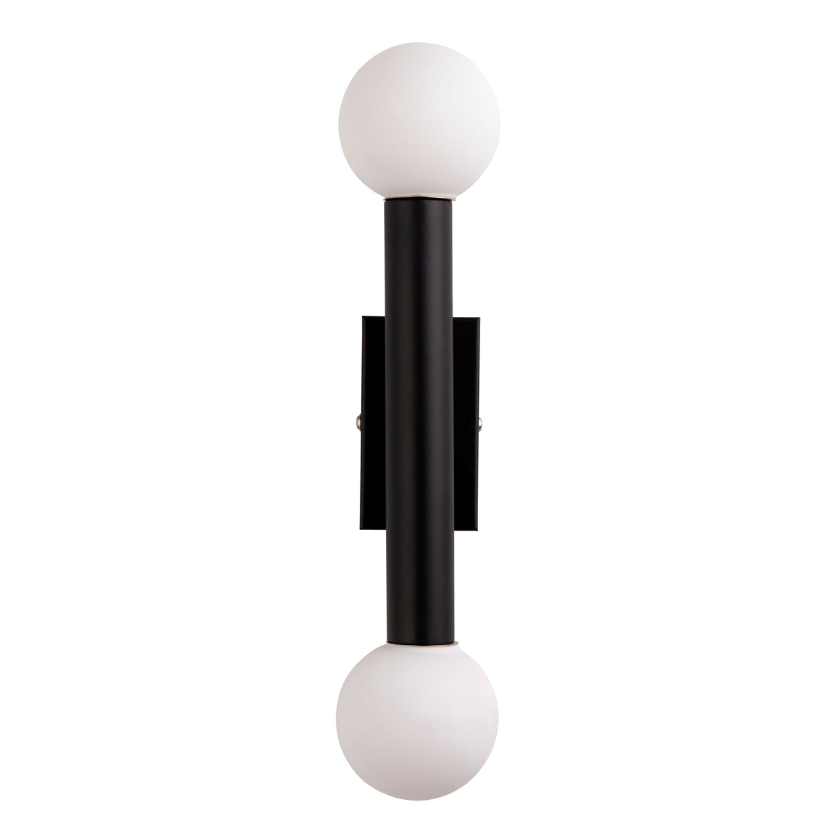 Pagazzi Toronto Matt Black IP44 2 Light Wall Light