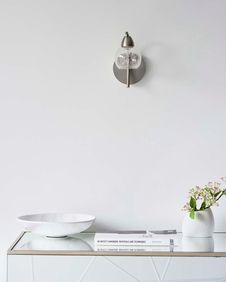 Pagazzi Callen Satin Nickel Wall Light