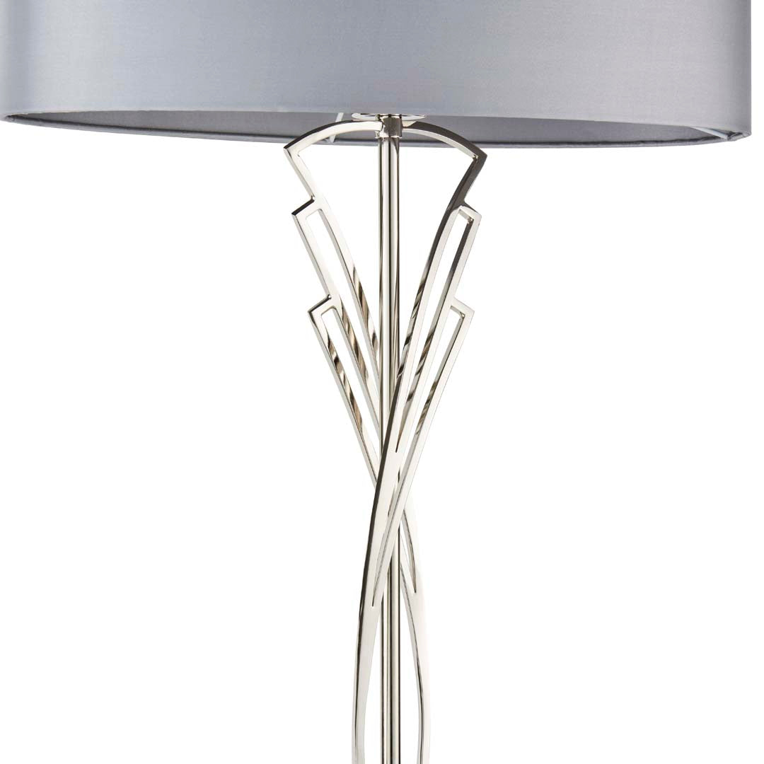 Pagazzi Lyla Satin Nickel Floor Lamp