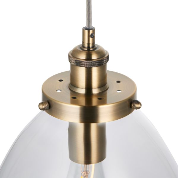 Pagazzi Brunswick Antique Brass Ceiling Pendant