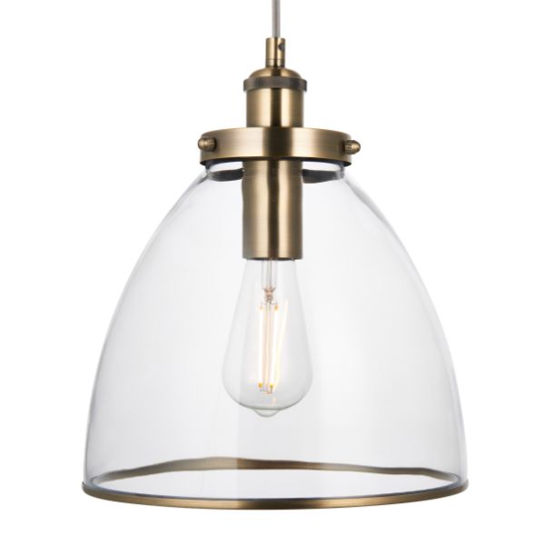 Pagazzi Brunswick Antique Brass Ceiling Pendant
