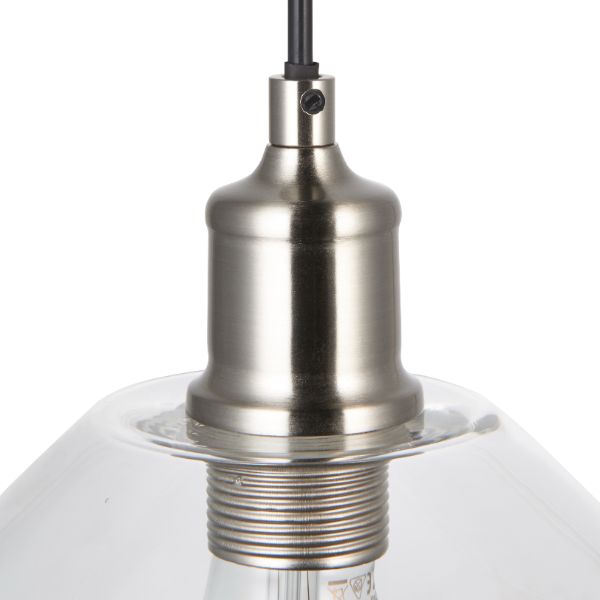 Pagazzi Jacob Satin Nickel Ceiling Light