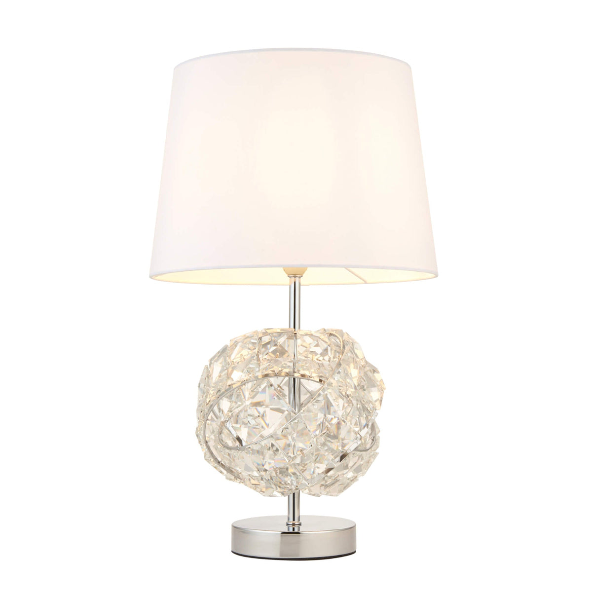 Pagazzi Monaco Chrome & Glass Table Lamp