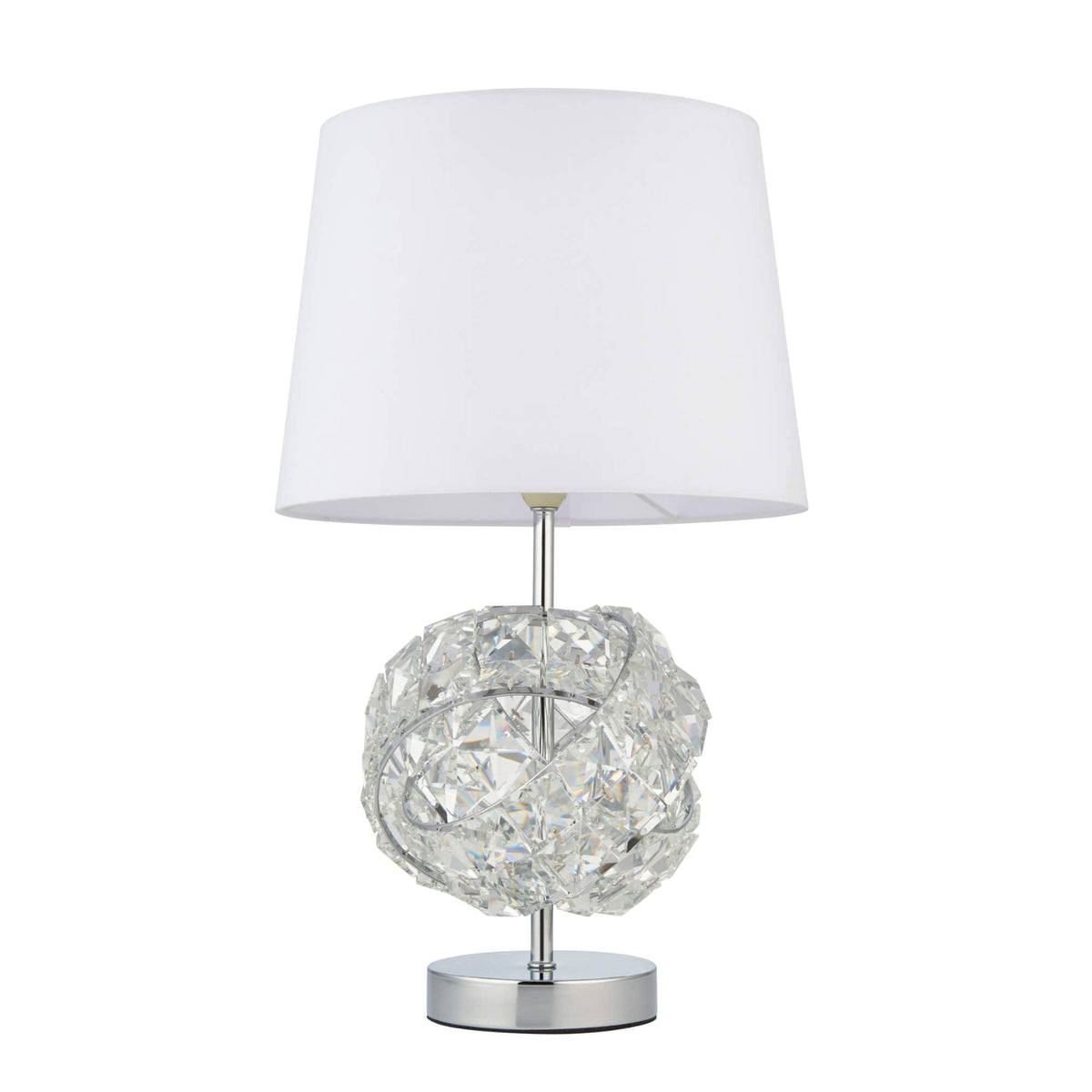 Pagazzi Monaco Chrome & Glass Table Lamp