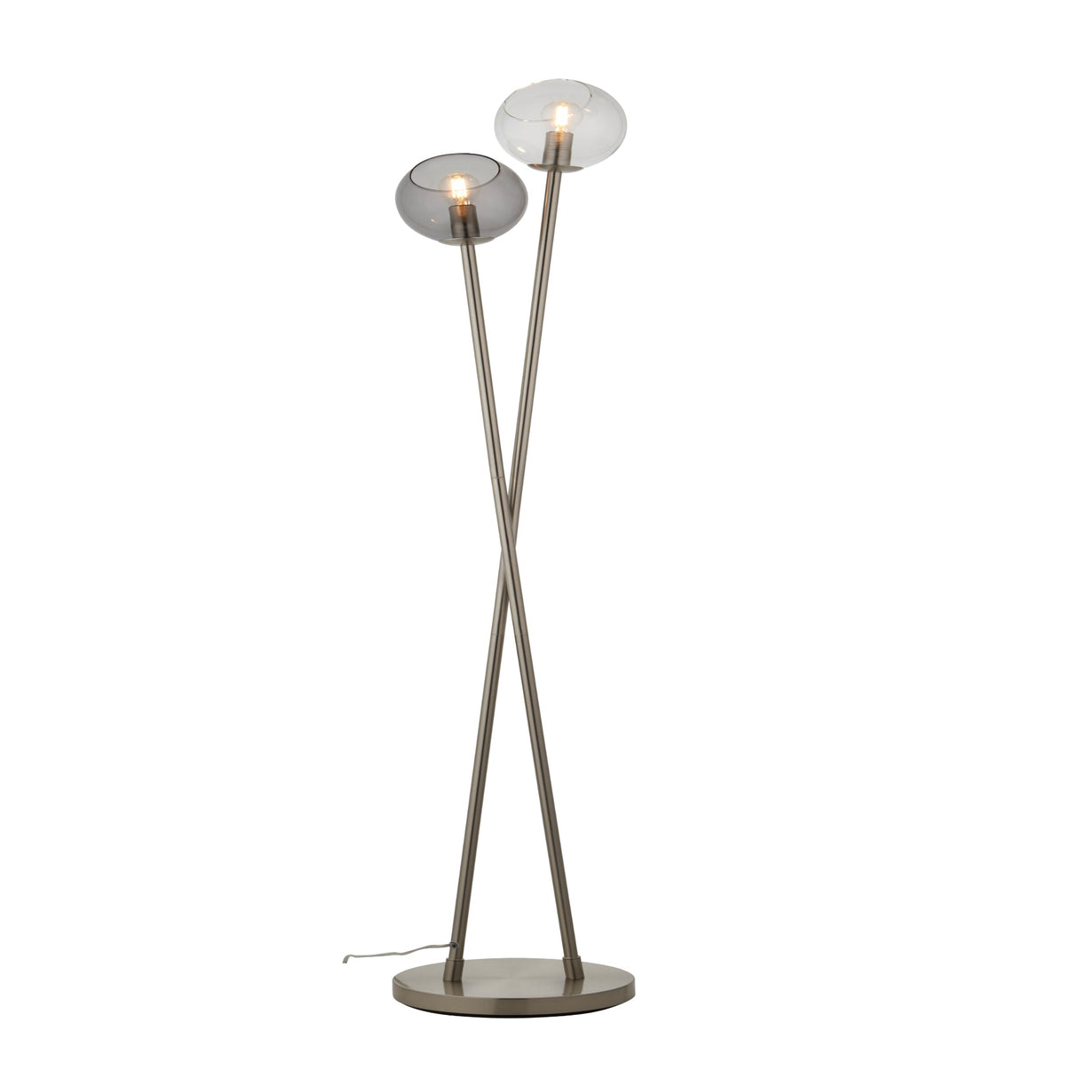 Pagazzi Branco Chrome & Glass Floor Lamp