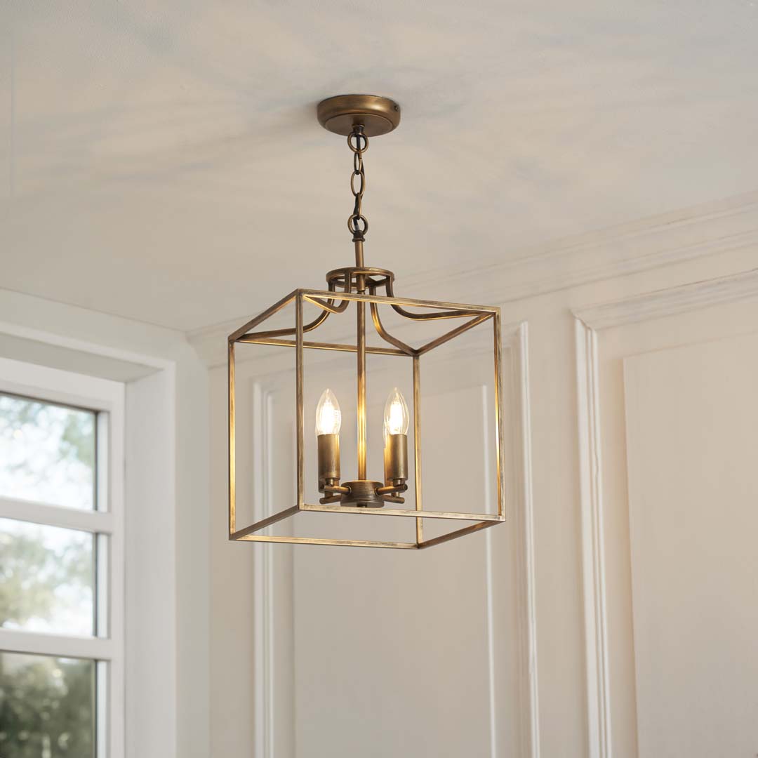 Pagazzi Grove Matte Antique Brass Ceiling Light Pendant