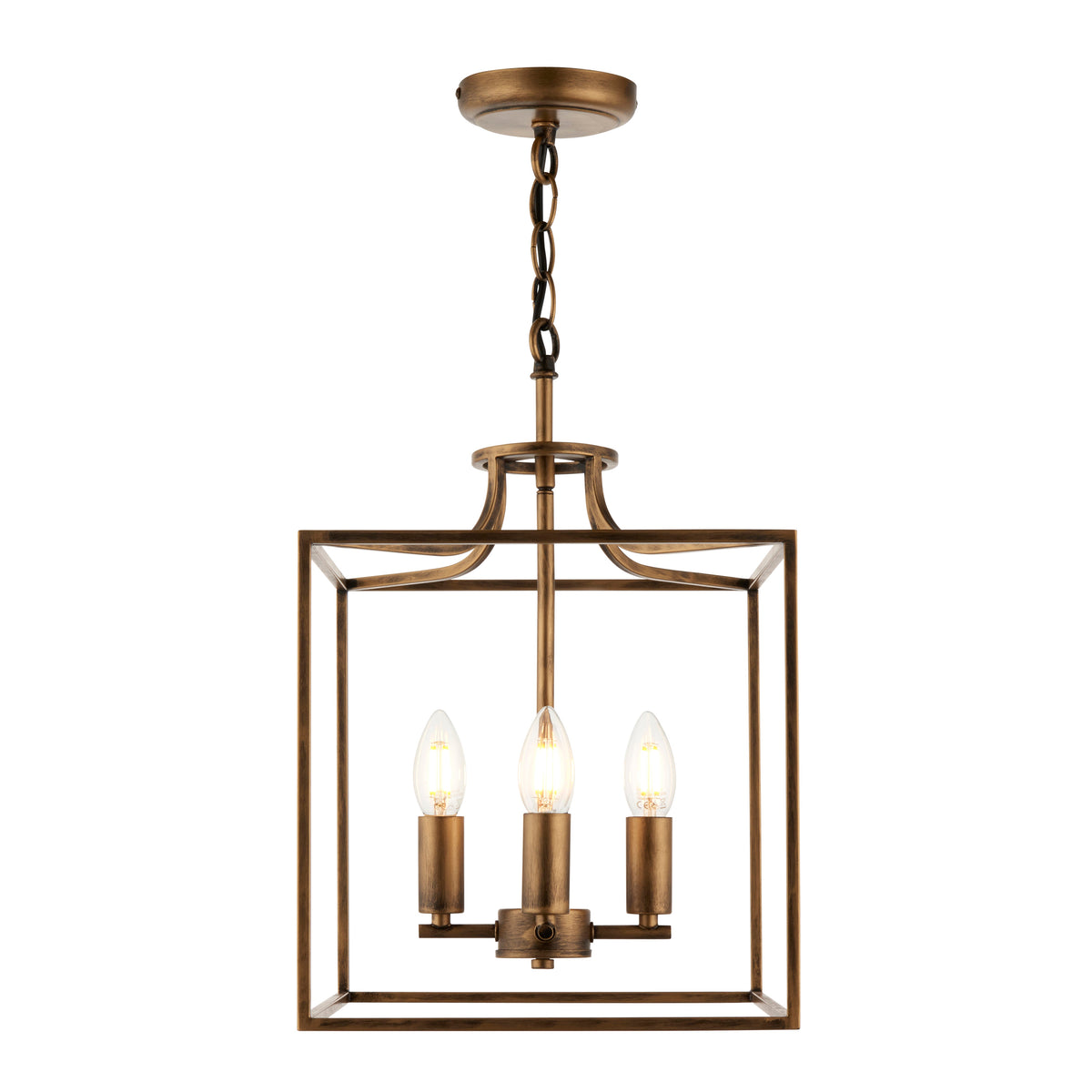 Pagazzi Grove Matte Antique Brass Ceiling Light Pendant