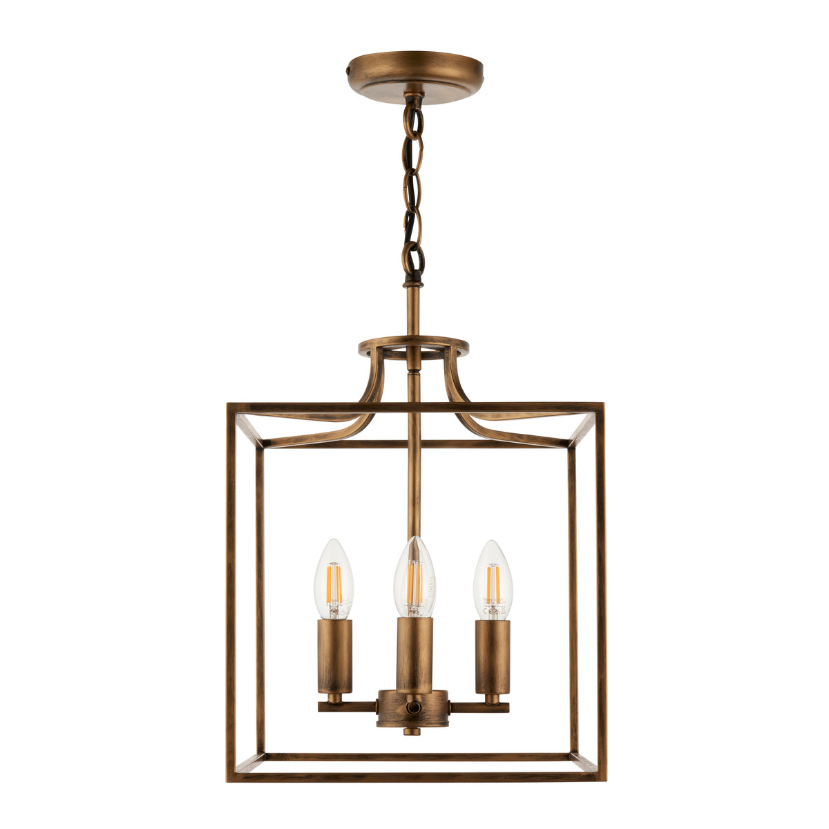 Pagazzi Grove Matte Antique Brass Ceiling Light Pendant