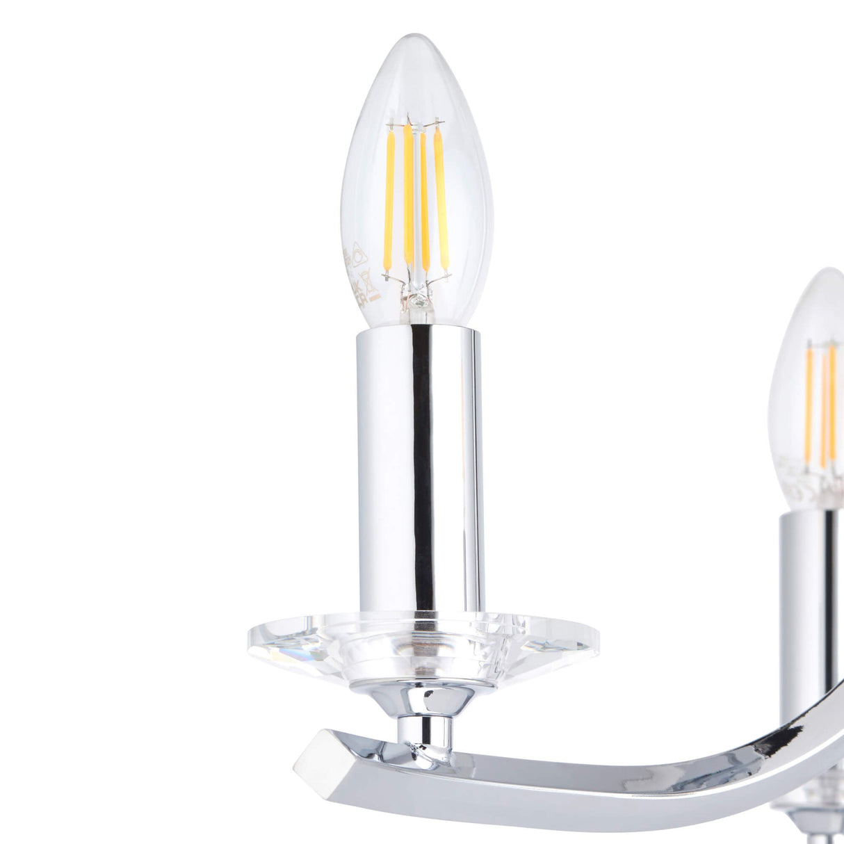 Pagazzi Morden 3 Light Polished Chrome Semi Flush Ceiling Light