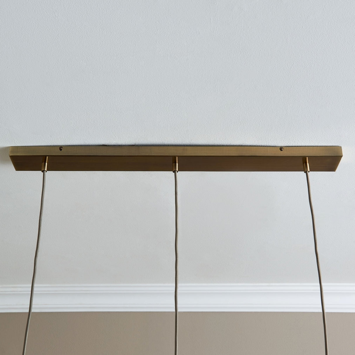 Pagazzi Brunswick 3 Light Antique Brass Glass Ceiling Pendant Bar