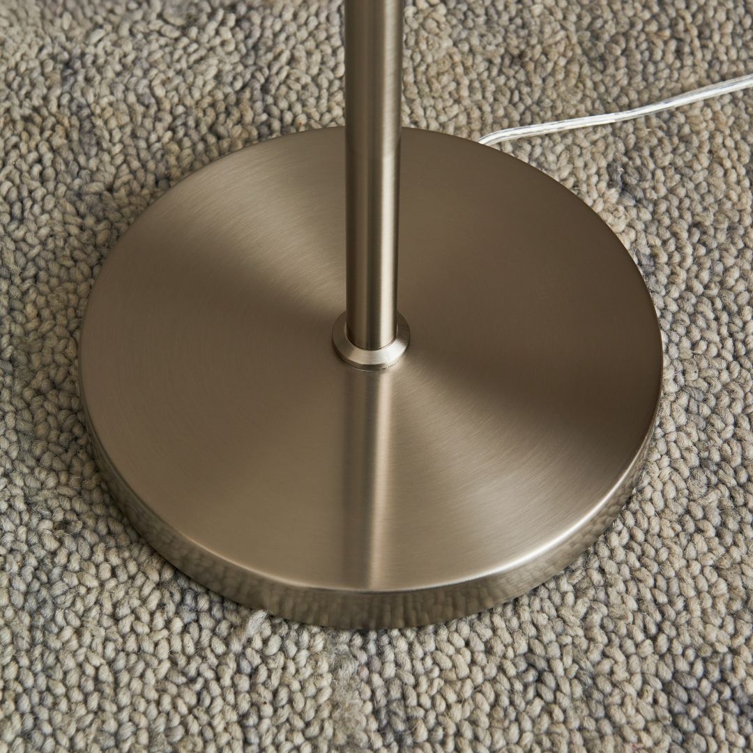 Pagazzi Kingsholm 3 Light Satin Nickel Floor Lamp