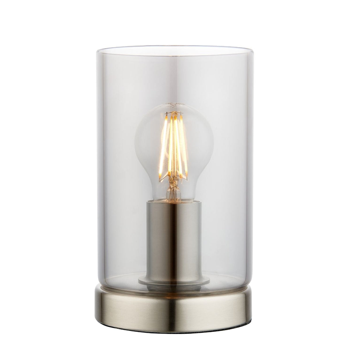 Pagazzi Kingsholm Satin Nickel Glass Touch Table Lamp