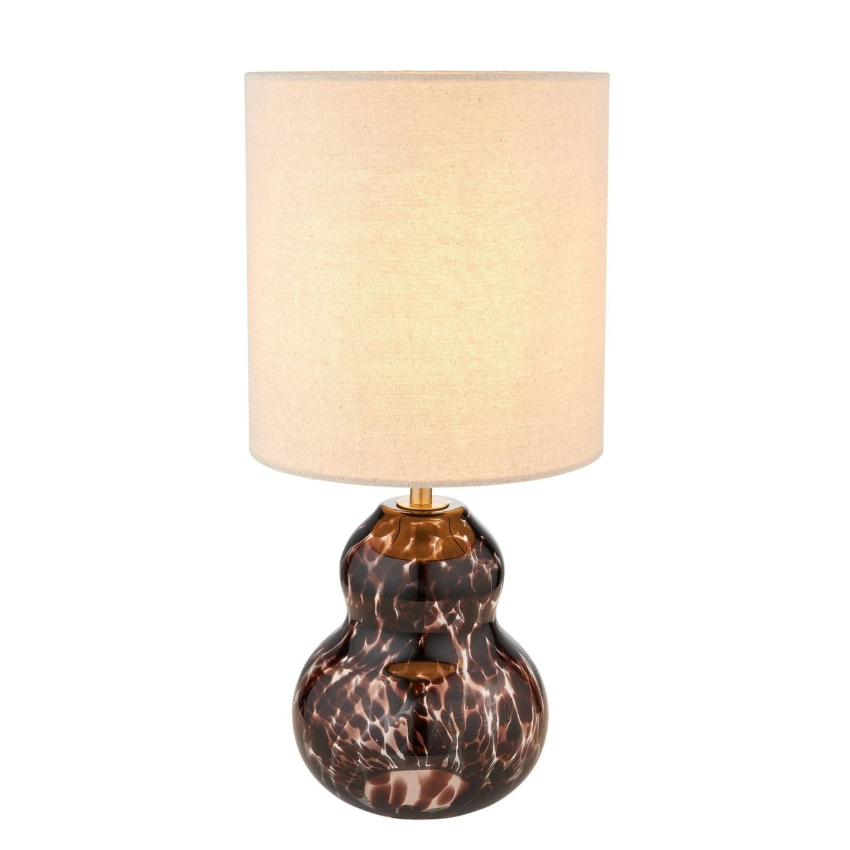 Pagazzi Maura Brown Tortoise Glass Table Lamp