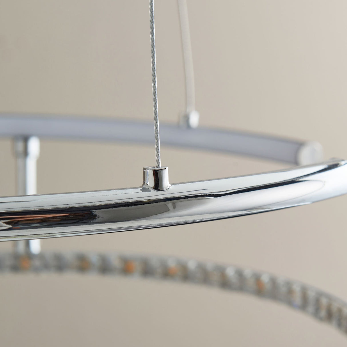 Pagazzi Mabel Silver LED Pendant Ceiling Light