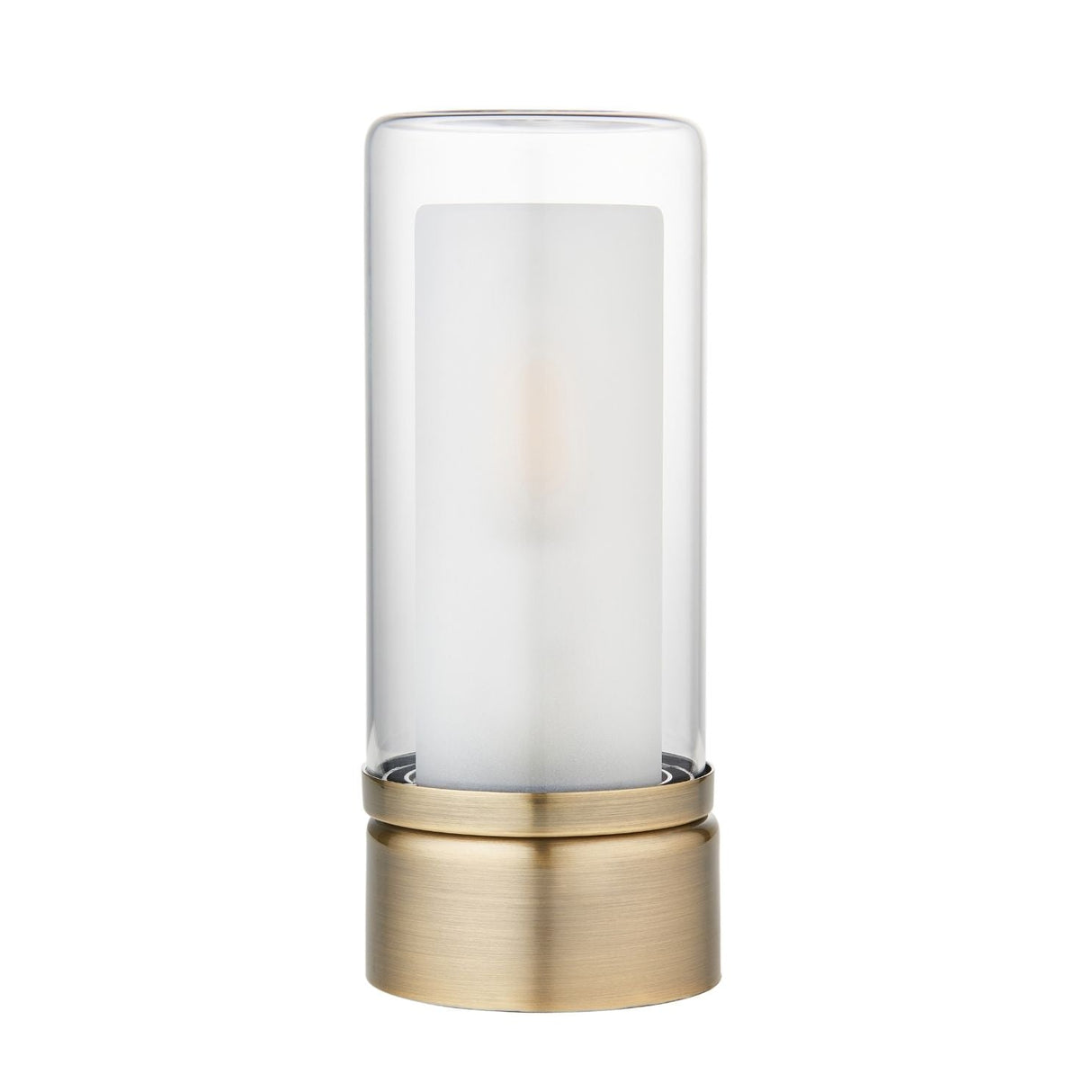 Pagazzi Chepstow Antique Brass Glass Touch Table Lamp
