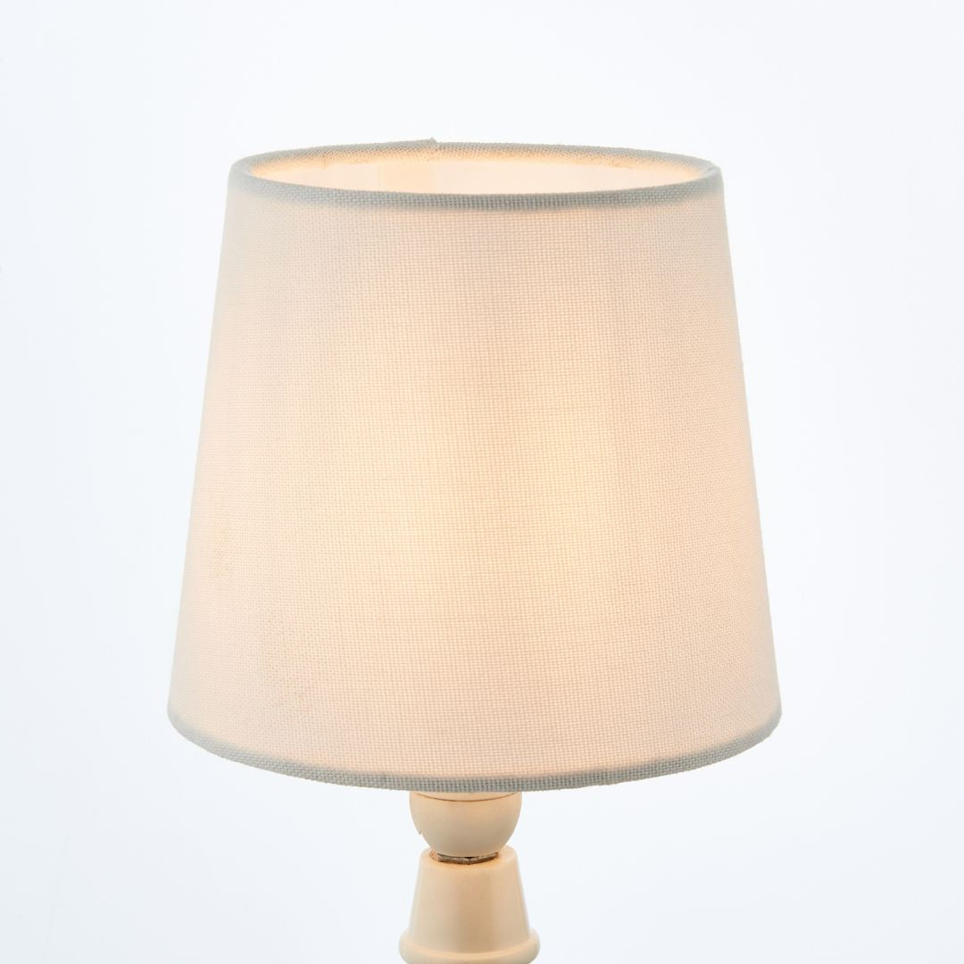 Pagazzi White Linen Clip-On Lampshade