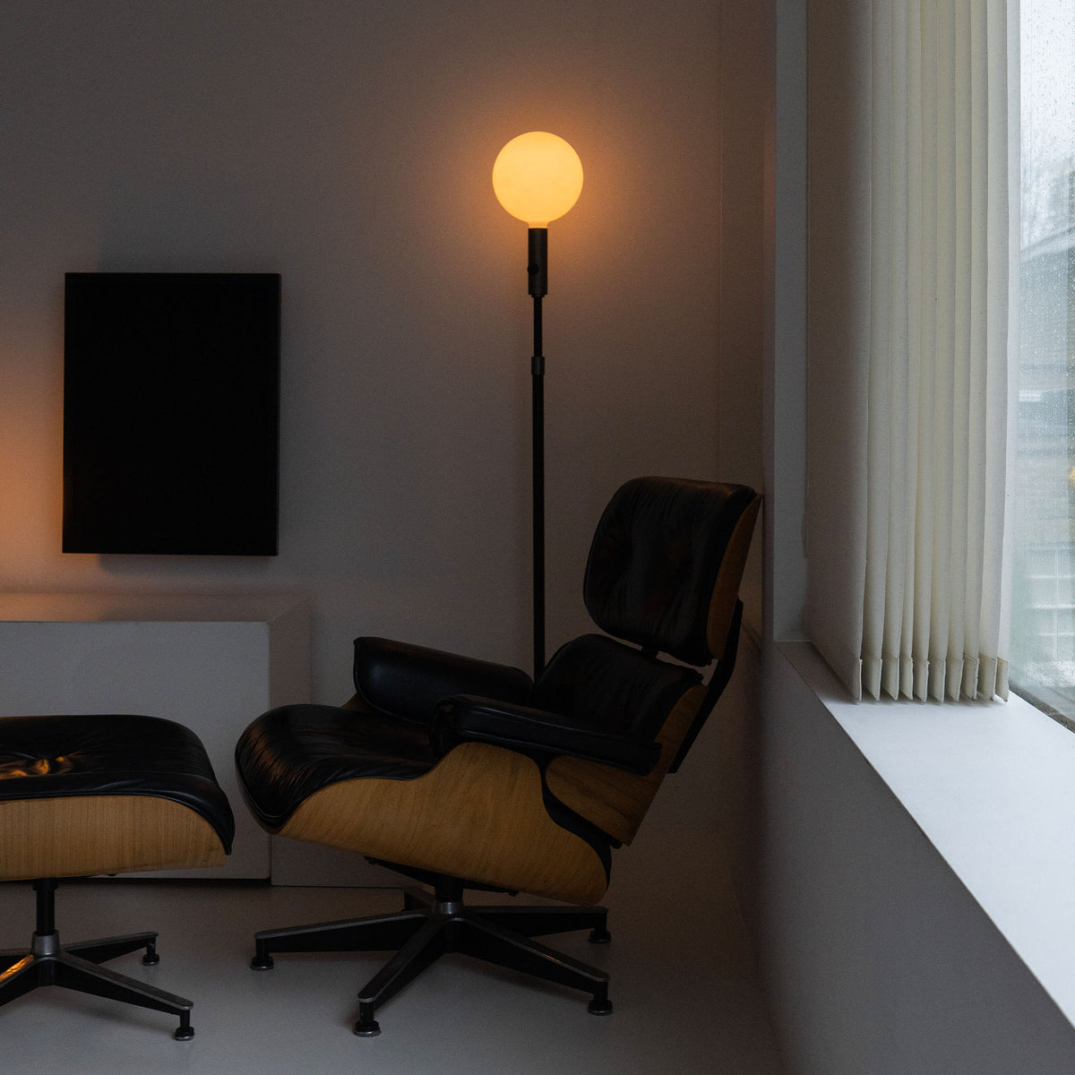 Tala Poise Adjustable Floor Lamp in Graphite with Sphere V
