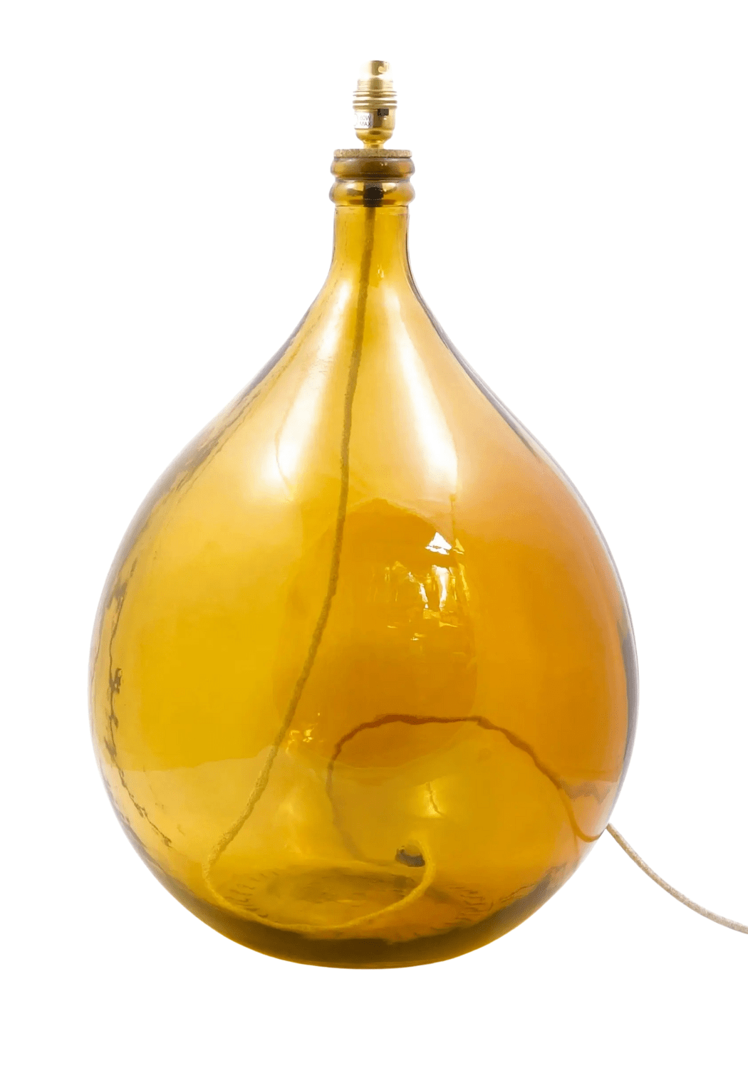 Casa by Josephine Jenno Poppy’s Amber Recycled Glass Lamp Base