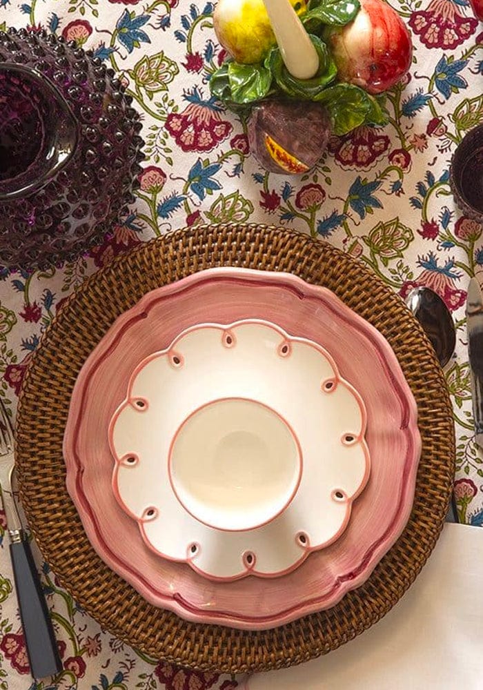 Casa by Josephine Jenno Pink Scalloped Nibbles Bowl - Set of 4