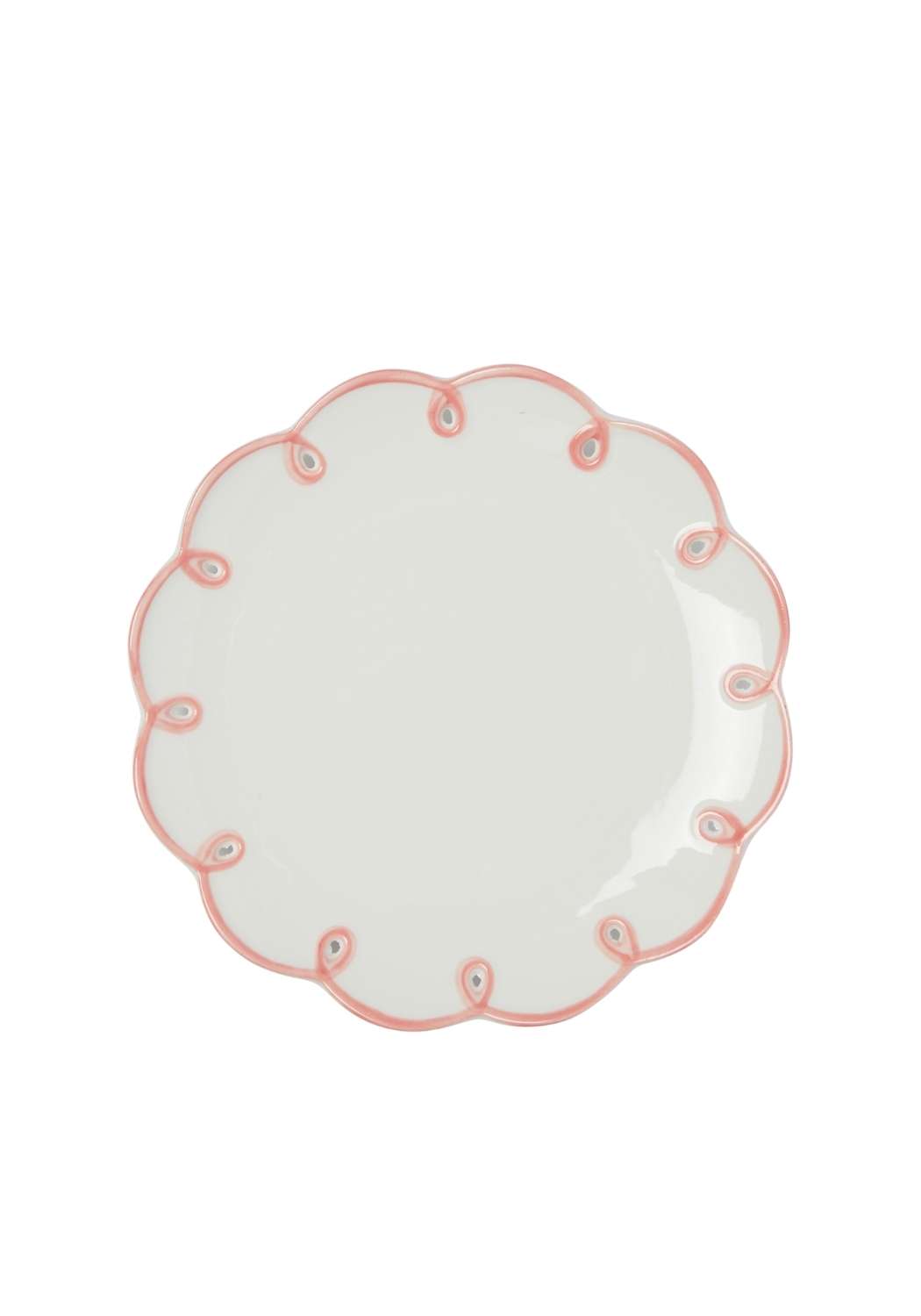 Casa by Josephine Jenno Pretty in Pink Scalloped Side Plates - Set of 4