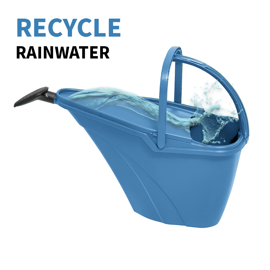 Etree Prevented Ocean Plastic™ Rain Collecting Watering Can in Ocean Blue (7 Litre)
