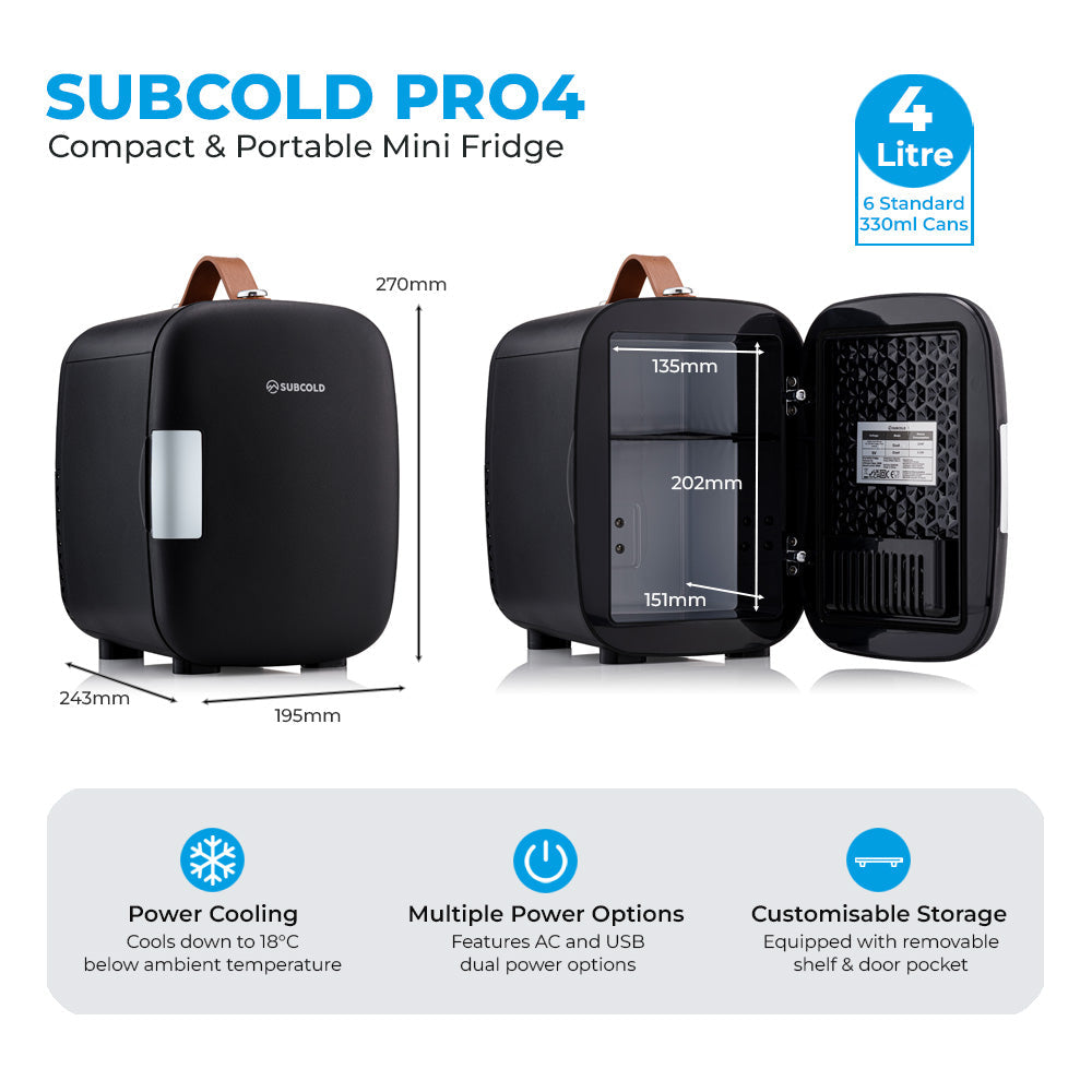 Subcold Pro Mini Fridge - 4L