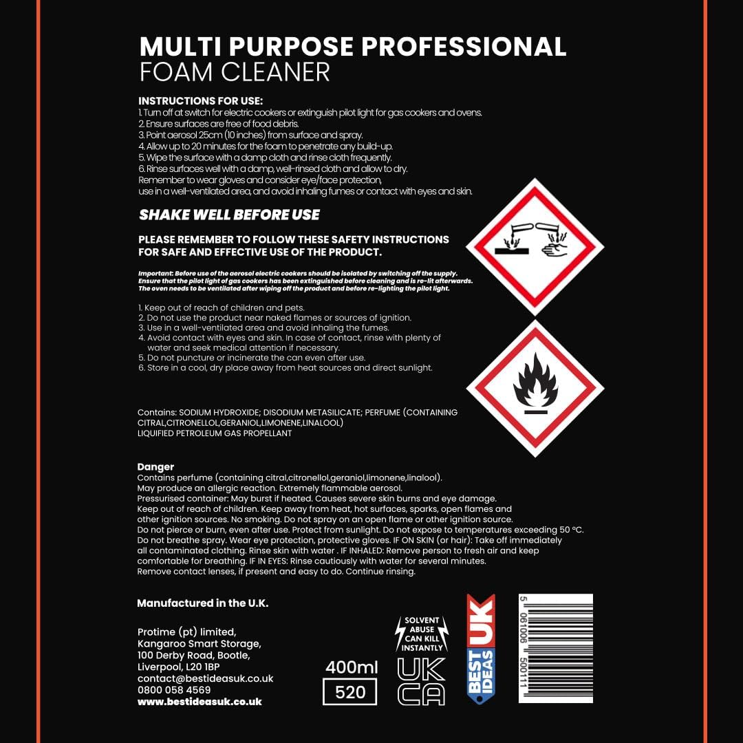Profoam Kitchen Hob & Oven Cleaner Fresh Lemon – Best Ideas UK