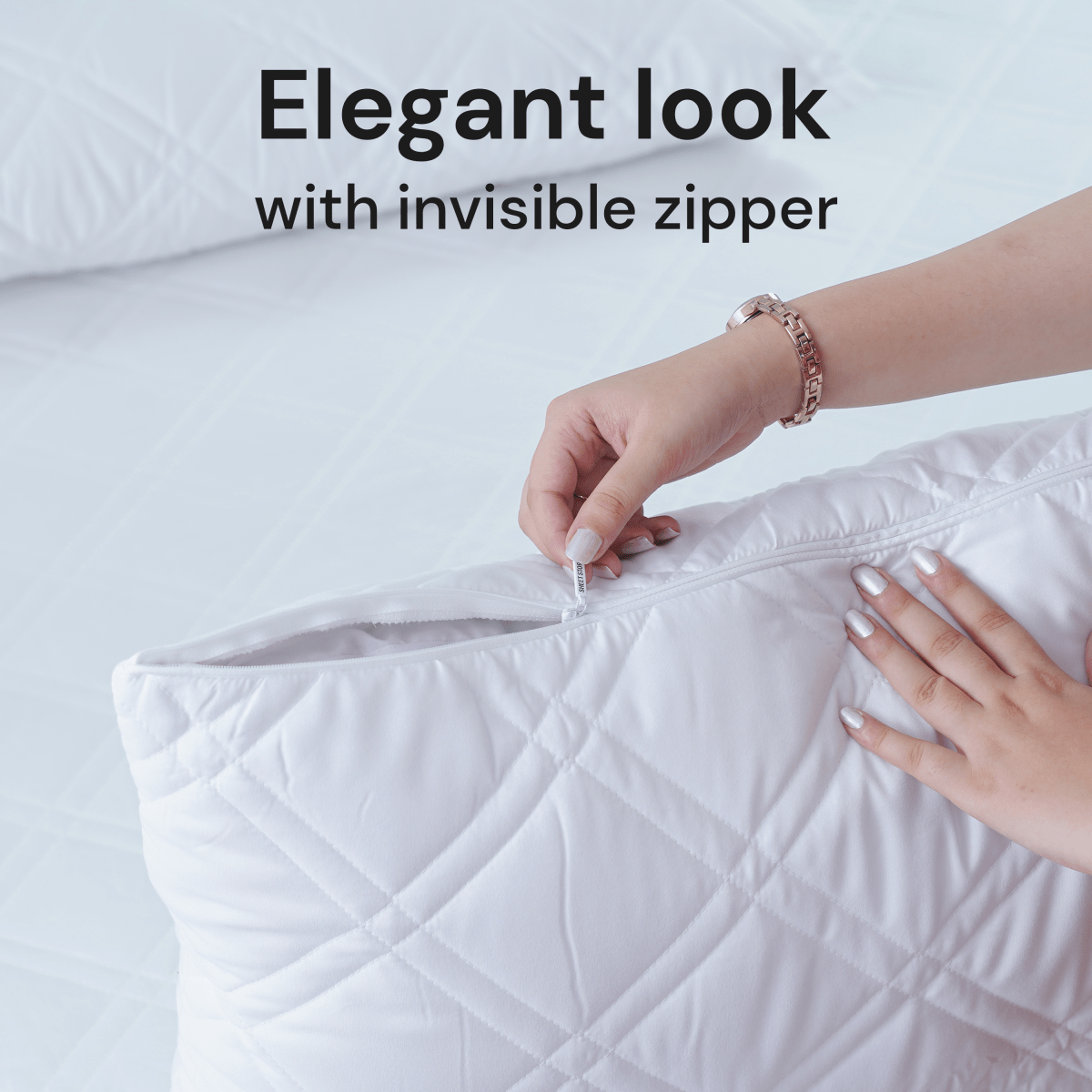 SHEET STORY Quilted Pillow Protectors