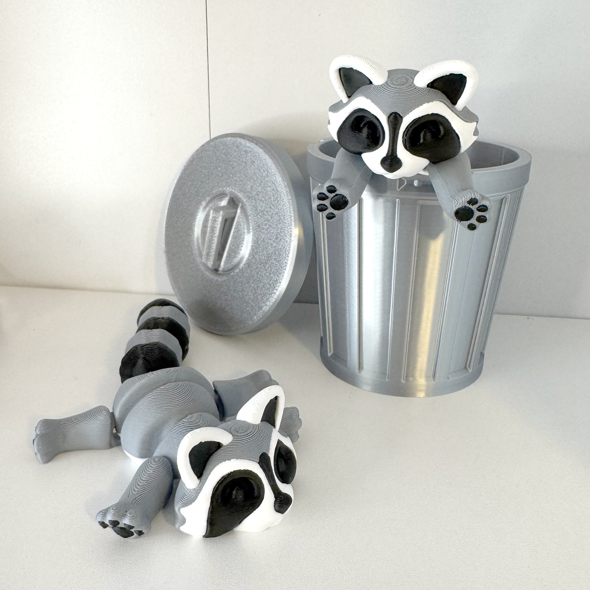 Filamora Studios 3D Printed Raccoon Desk Toy