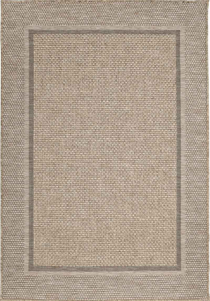 The Rugs Summer Latte Border Rug – Indoor/Outdoor