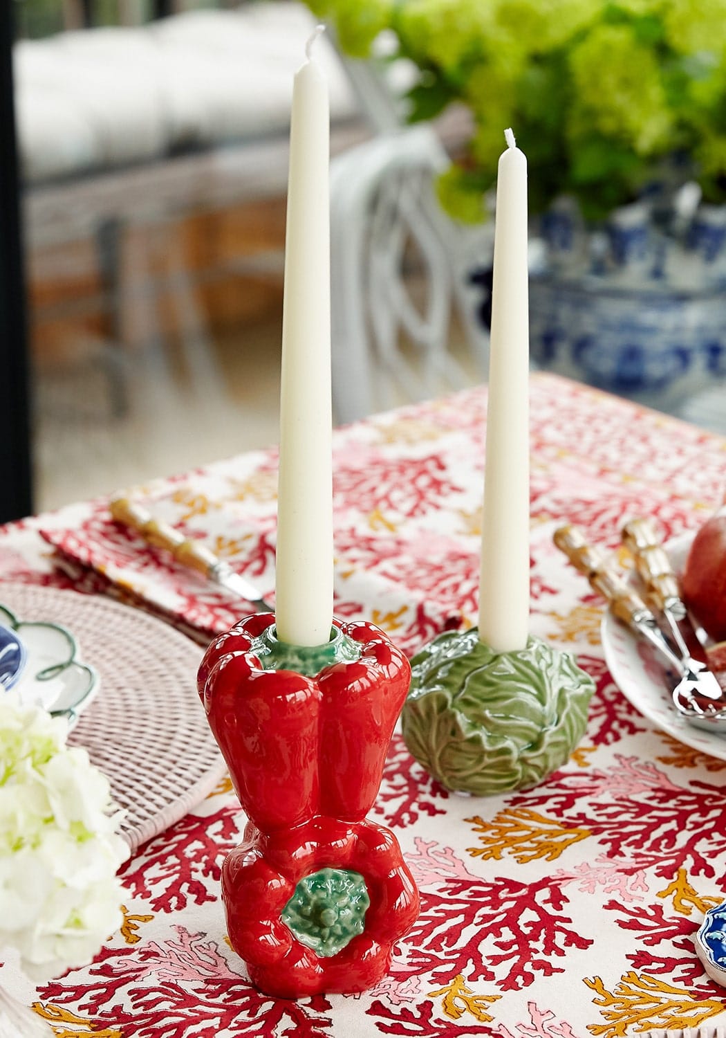 Casa by Josephine Jenno Red Bell Peppers Candle Holder