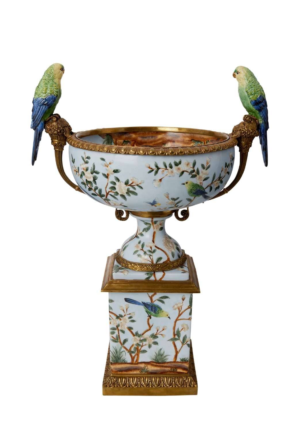 Casa by Josephine Jenno Regency Pillar Urn with Birds