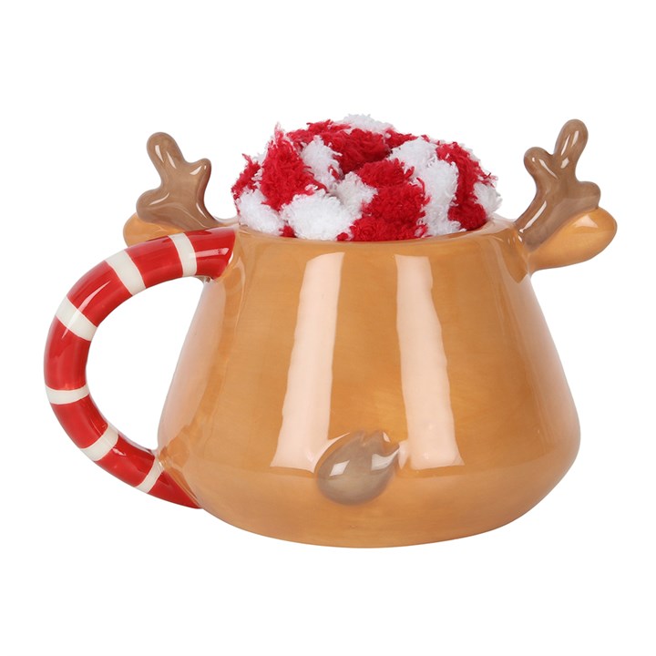 Blush & Bale Christmas Sock and Mug Gift Set - H10.5cm x W15.5cm x D12cm