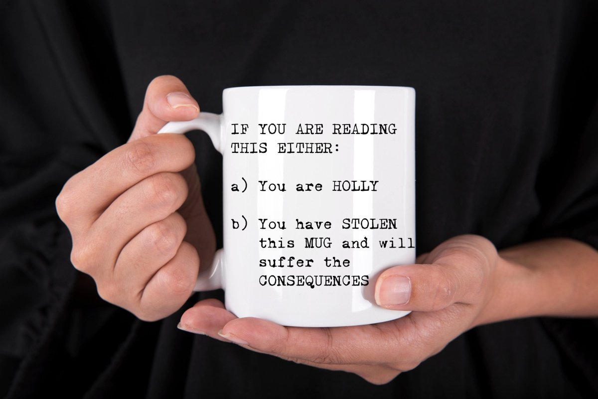 Personalised Joke Stolen Mug by Resplendent Aurora