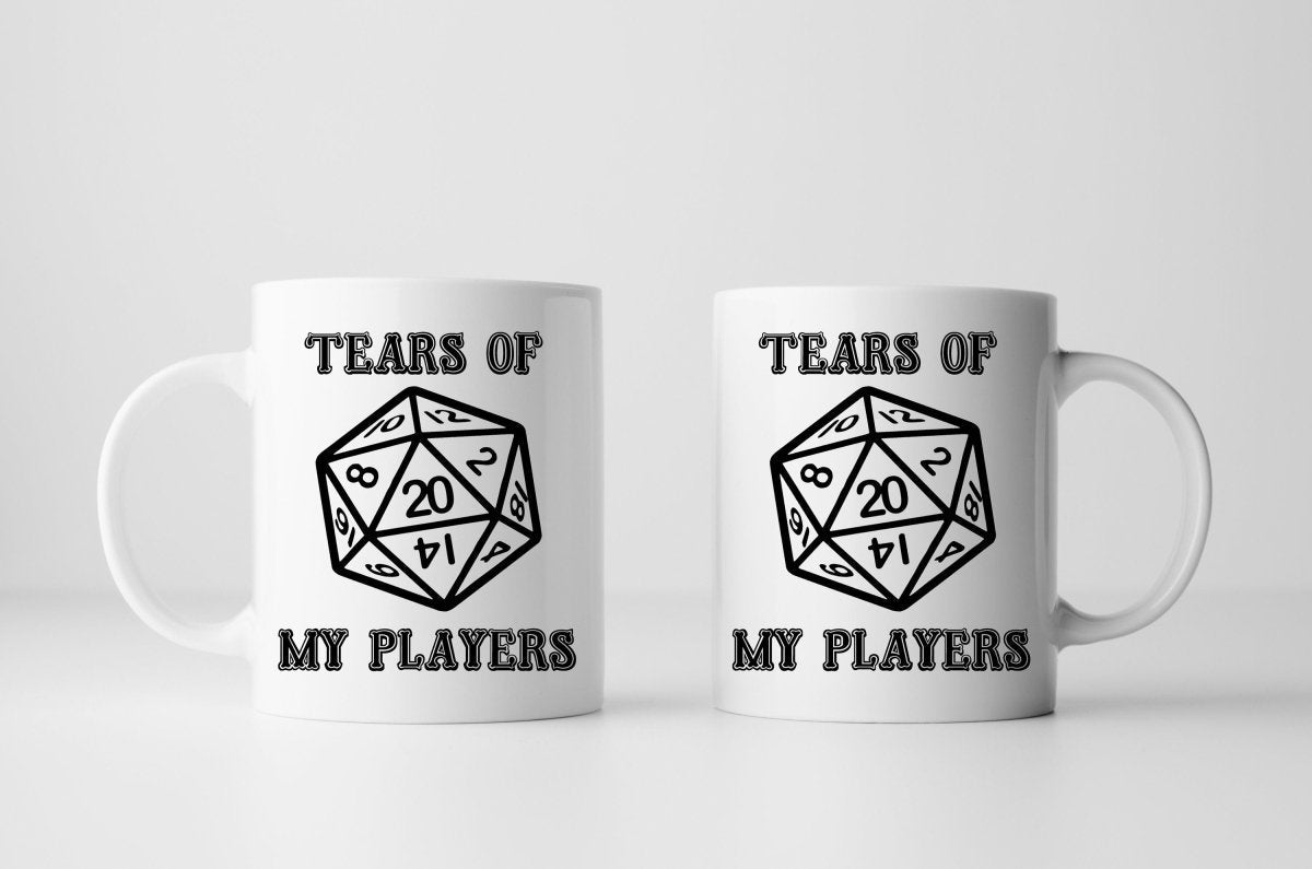Tears of My Players Dungeon Master DND D20 Mug by Resplendent Aurora